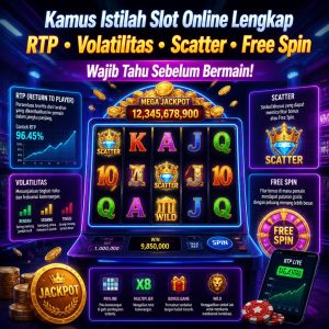 Kamus Istilah Slot Online Lengkap: Arti RTP, Volatilitas, Scatter, dan Free Spin